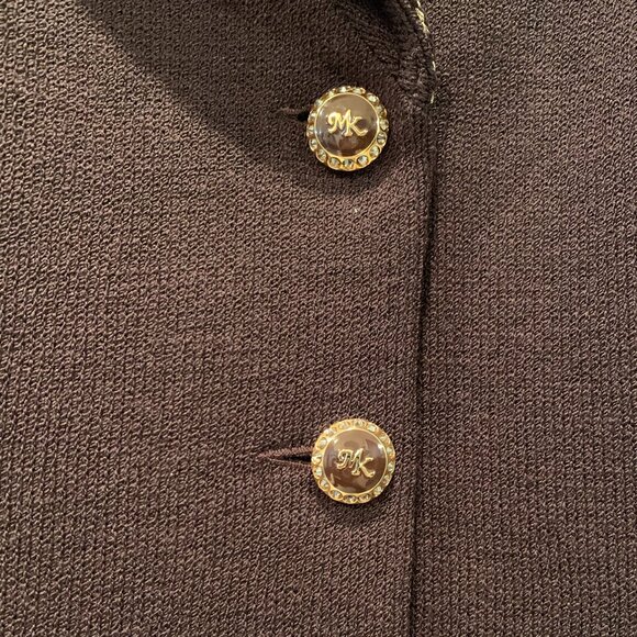 Premier Knits Size 12 Brown Four Piece Jacket Top and Two Skirts - Picture 5 of 6